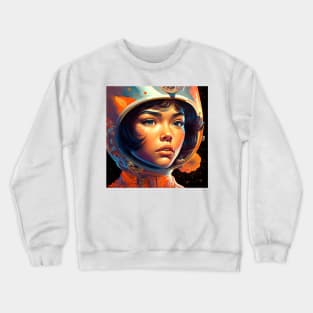 We Are Floating In Space - 79 - Sci-Fi Inspired Retro Artwork Crewneck Sweatshirt